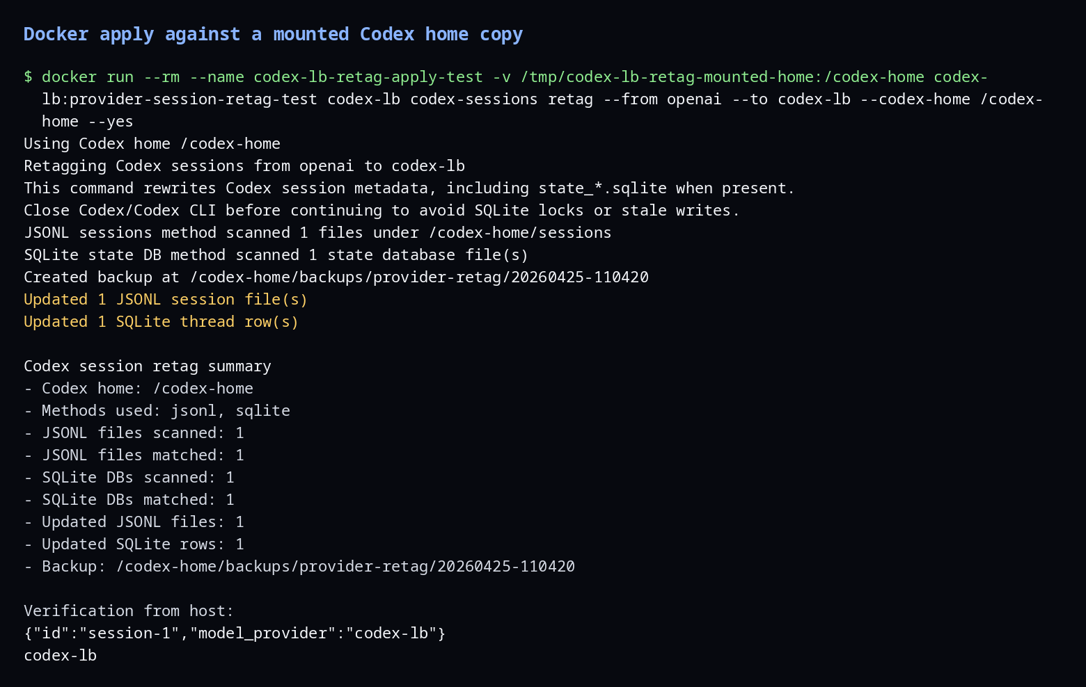 retag apply in Docker